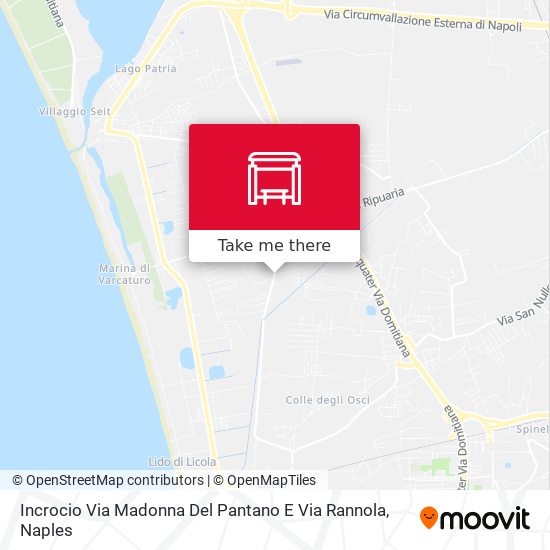 Incrocio Via Madonna Del Pantano E Via Rannola map