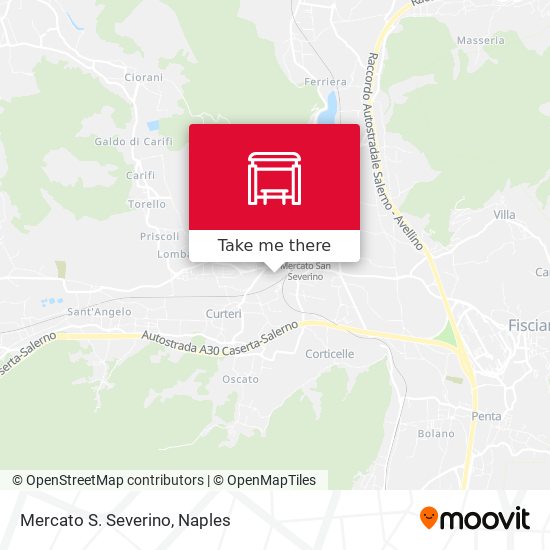 Mercato S. Severino map