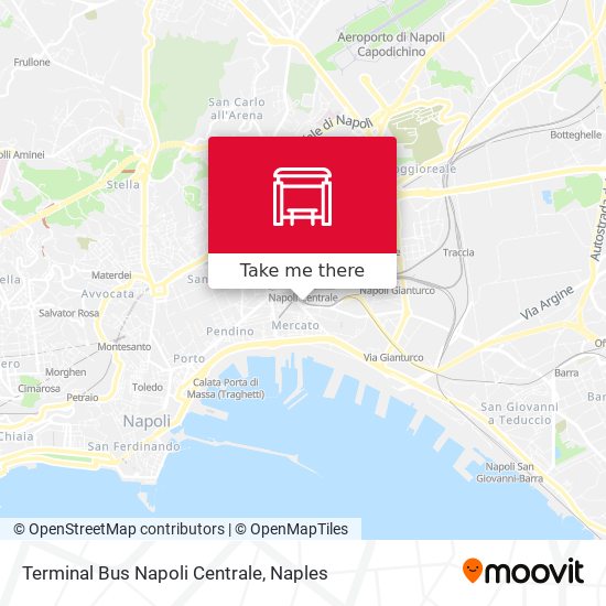 Terminal Bus Napoli Centrale map