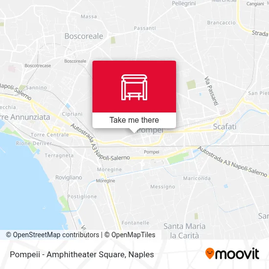 Pompeii - Amphitheater Square map