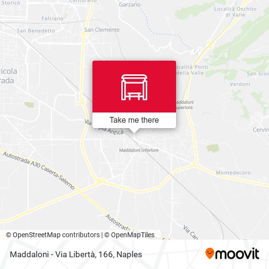Maddaloni - Via Libertà, 166 map