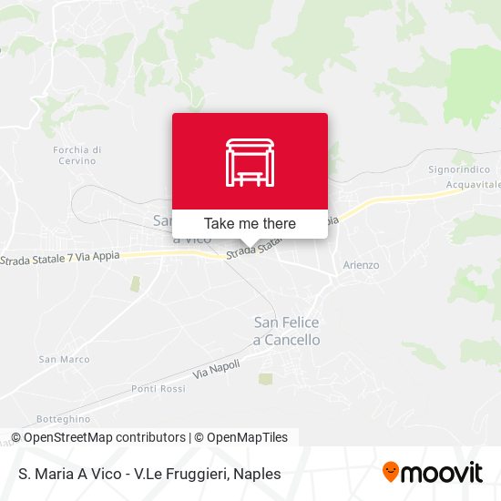 S. Maria A Vico - V.Le Fruggieri map