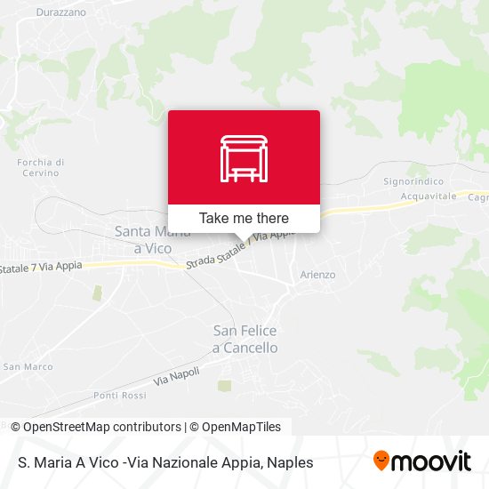 S. Maria A Vico -Via Nazionale Appia map