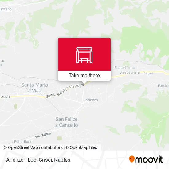 Arienzo - Loc. Crisci map