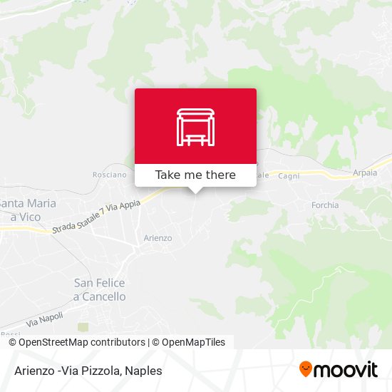 Arienzo -Via Pizzola map