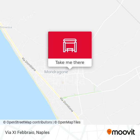 Via XI Febbraio map