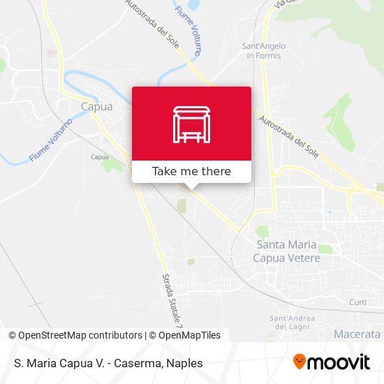 S. Maria Capua V. - Caserma map
