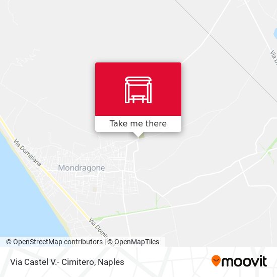 Via Castel V.- Cimitero map