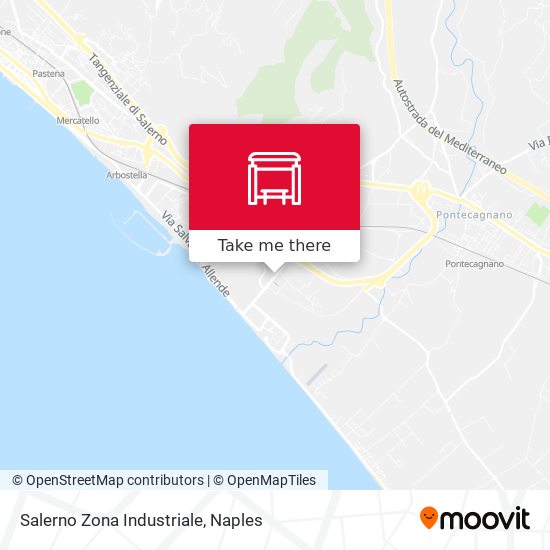 Salerno Zona Industriale map