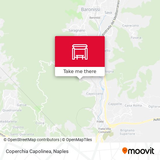 Coperchia Capolinea map