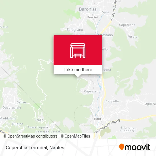 Coperchia Terminal map