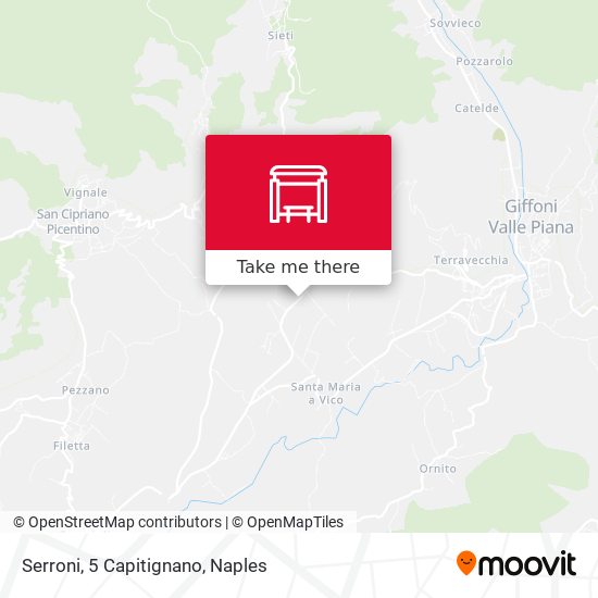 Serroni, 5 Capitignano map