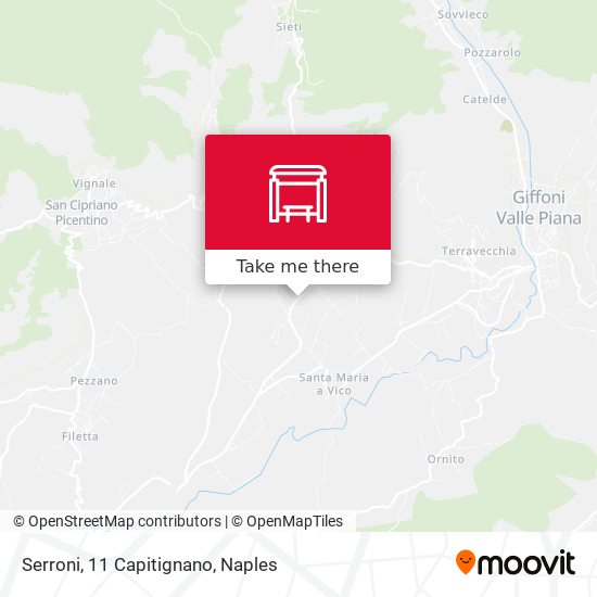 Serroni, 11 Capitignano map