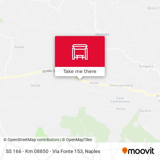 SS 166 - Km 08850 - Via Fonte 153 map