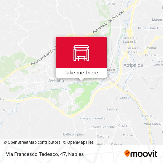 Via Francesco Tedesco, 47 map