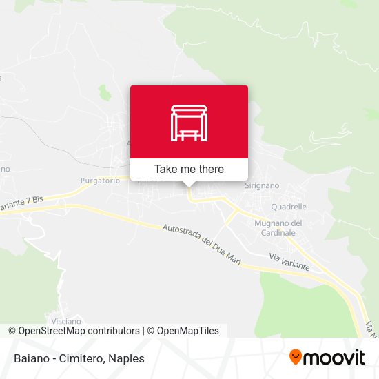 Baiano - Cimitero map