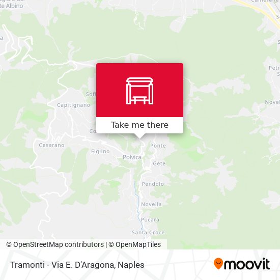 Tramonti - Via E. D'Aragona map
