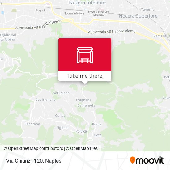 Via Chiunzi, 120 map
