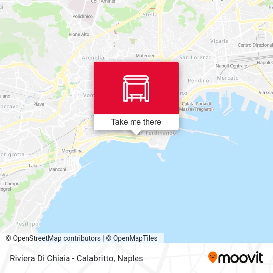 Riviera Di Chiaia - Calabritto map
