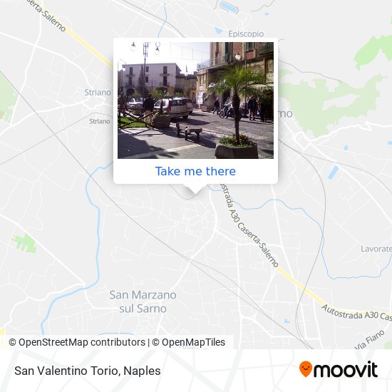 San Valentino Torio map