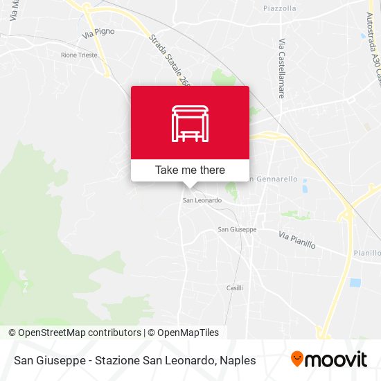 San Giuseppe - Stazione San Leonardo map