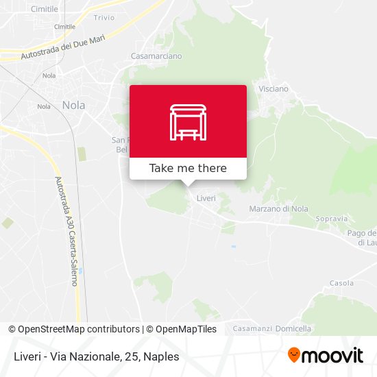 Liveri - Via Nazionale, 25 map