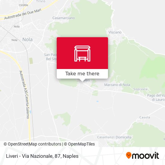 Liveri - Via Nazionale, 87 map