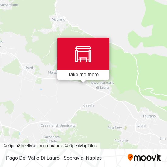 Pago Del Vallo Di Lauro - Sopravia map
