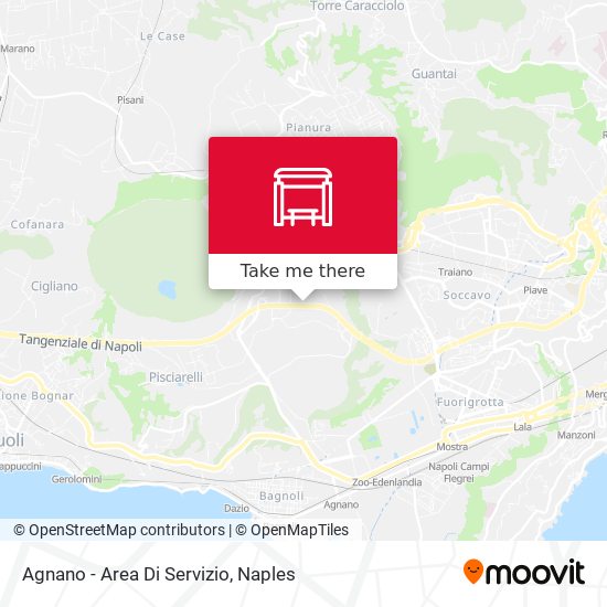 Agnano - Area Di Servizio map