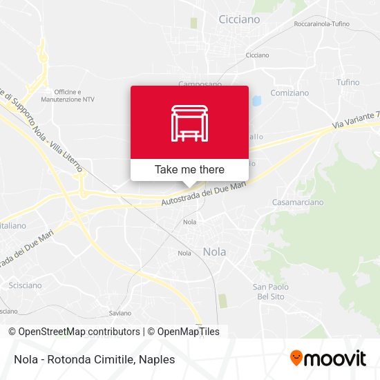 Nola - Rotonda Cimitile map