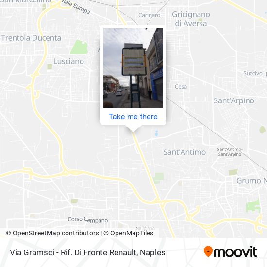 Via Gramsci - Rif. Di Fronte Renault map
