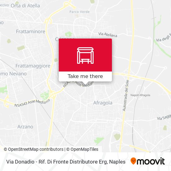 Via Donadio - Rif. Di Fronte Distributore Erg map