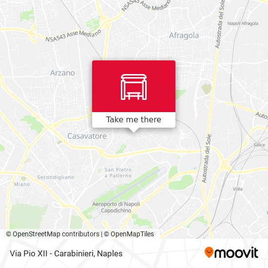 Via Pio XII - Carabinieri map