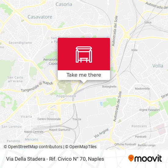 Via Della Stadera - Rif. Civico N° 70 map