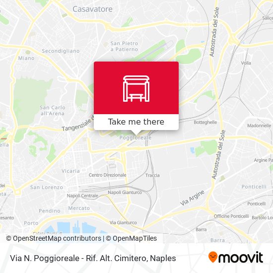 Via N. Poggioreale - Rif. Alt. Cimitero map
