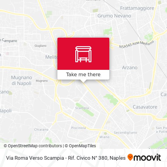 Via Roma Verso Scampia - Rif. Civico N° 380 map