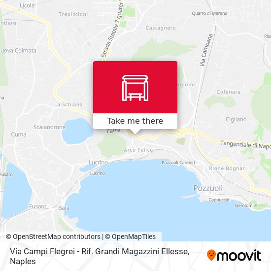 Via Campi Flegrei - Rif. Grandi Magazzini Ellesse map