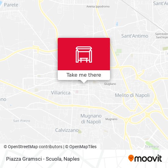 Piazza Gramsci - Scuola map