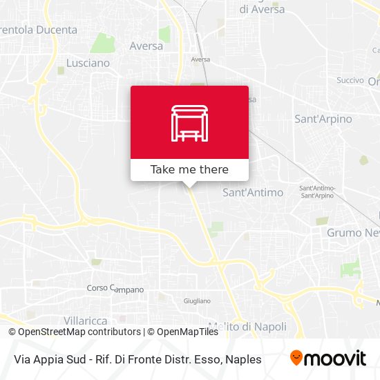 Via Appia Sud - Rif. Di Fronte Distr. Esso map