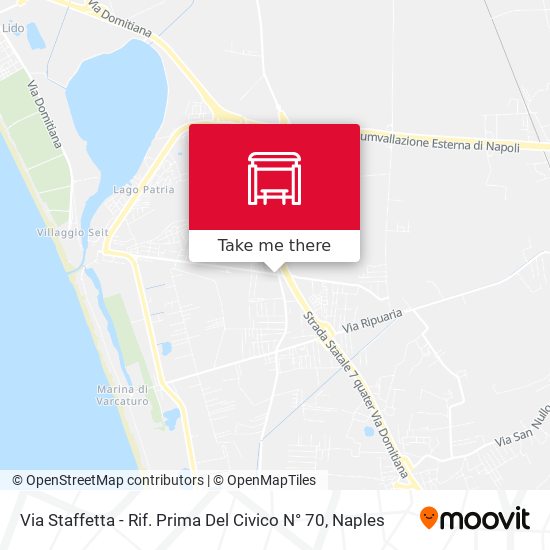 Via Staffetta - Rif. Prima Del Civico N° 70 map