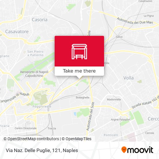 Via Naz. Delle Puglie, 121 map