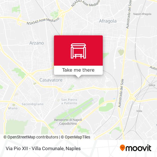 Via Pio XII - Villa Comunale map
