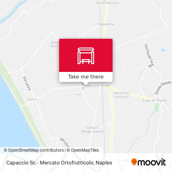 Capaccio Sc.- Mercato Ortofrutticolo map