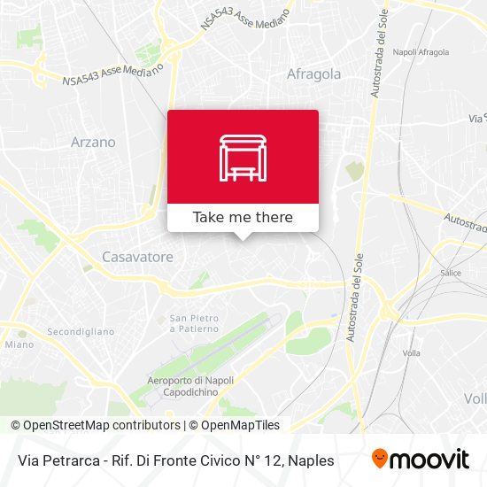 Via Petrarca - Rif. Di Fronte Civico N° 12 map