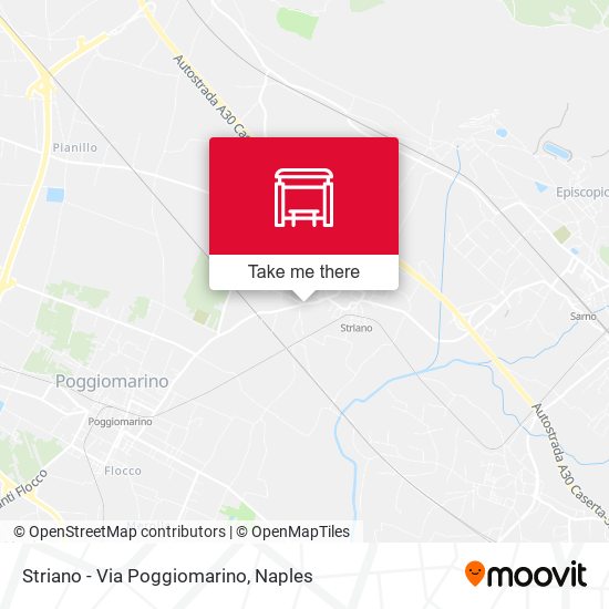 Striano - Via Poggiomarino map