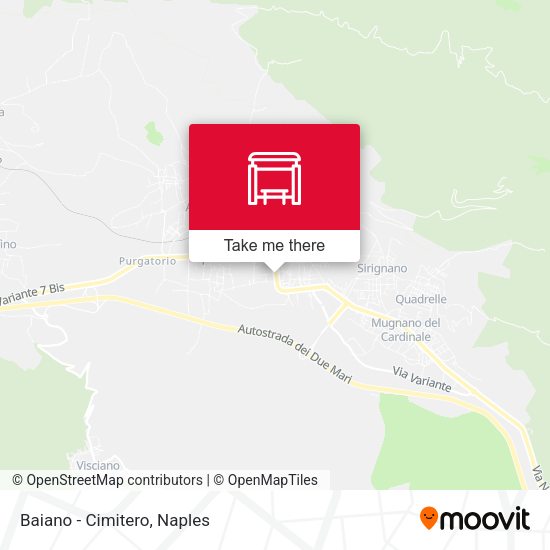 Baiano - Cimitero map