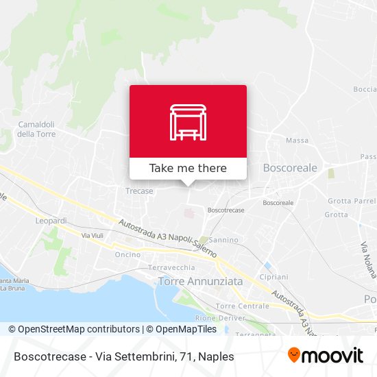 Boscotrecase - Via Settembrini, 71 map