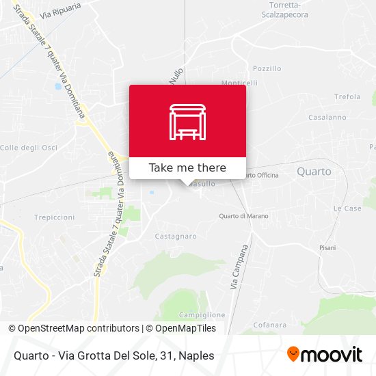Quarto - Via Grotta Del Sole, 31 map