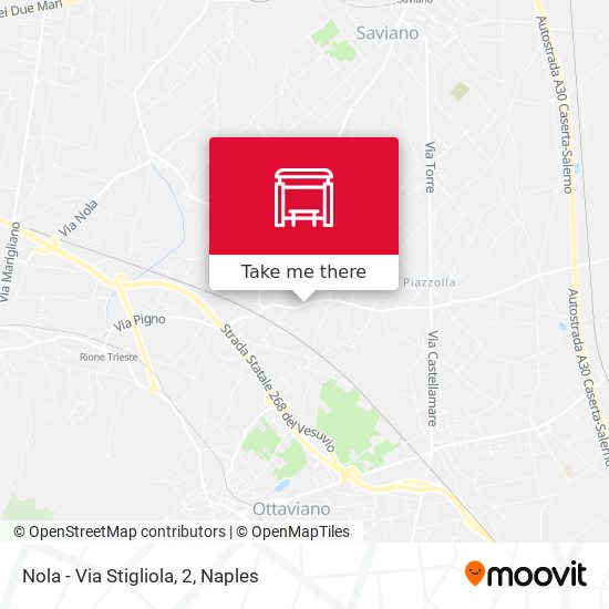 Nola - Via Stigliola, 2 map
