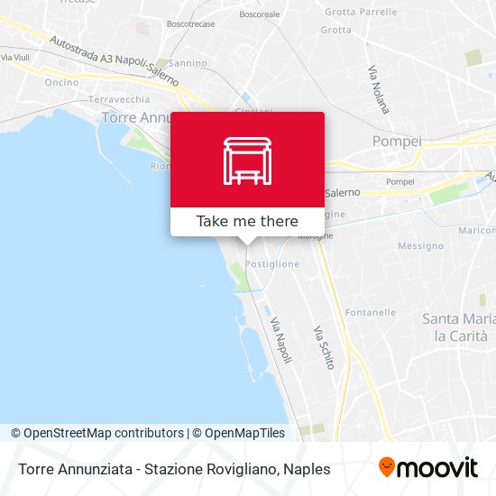 Torre Annunziata - Stazione Rovigliano map